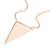 Spear Tip Necklace in Plated Sterling Silver