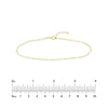 White Enamel Bead on Piatto Chain