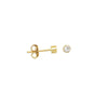 CZ Bezel Stud Earrings