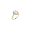 14K Yellow 8x6 mm Oval Engagement Ring Mounting