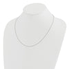 14K White Gold Adjustable .85mm Wheat Chain