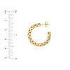 Round Box Large Open Hoop Earrings