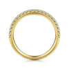 14K Yellow Gold Diamond Matching Wedding Band