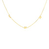 Gothic Initials Station Necklace
