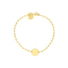 Kid's Paper Clip Chain Bracelet with Disc