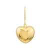 Puffed Heart Fish Hook Earrings