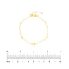 Adjustable Mini Cross Stations Bracelet