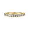 14k Yellow Gold Diamond Anniversary Band
