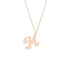 Cursive Tilted Initial Necklace