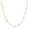 Mixed Hearts Station Curb Chain Necklace