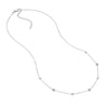 Diamond Bezel and Cluster Stations Necklace