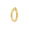 3x25mm Square D/C Hoop Earrings