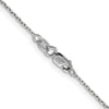 14K White Gold 1.25mm D/C Cable Chain