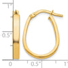 10K Polished U-Shape Hoop Earrings