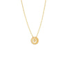 So You Cutout Horseshoe Mini Disc Adjustable Necklace