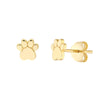 Dog Paw Stud Earrings on Post Back