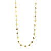 Long Chain Necklace with Hammered Discs