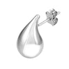 Sterling Silver Polished Teardrop Stud Earrings