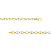 Diamond Pear Lock Oval Link Bracelet