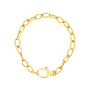 Diamond Pear Lock Oval Link Chain