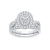 14K WG 1.00CT Diamond Bridal Ring
