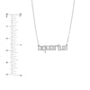 Gothic Aquarius Nameplate Necklace
