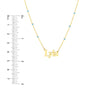 Enamel Bead Nameplate Necklace