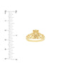 Braided Claddagh Ring with Diamond Accent
