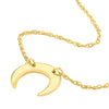 So You Mini Crescent Moon Adj Necklace