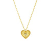 Diamond Radiant Heart Pendant Necklace