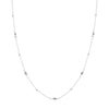 Bead and Marquise Stations Necklace