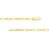 2.85mm Light Concave Figaro Chain with Lobster Lock