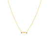 Mini Hexagon Bar with Ruby Necklace