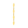 Mirror Long Diamond Shape Link Dangle Earrings