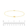 Paper Clip Anklet with Plate