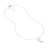 Script 'K' Diamond Bezel Necklace