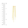 Mixed Tassel Front &amp; Back Earrings