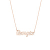 5mm Script Font Nameplate Necklace