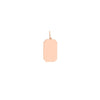 Cutoff Rectangular Engravable Charm