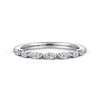 14K White Gold Marquise Diamond Anniversary Band
