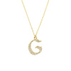 Diamond Gothic 'G' Necklace