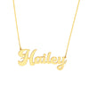 7mm Cursive Nameplate Necklace
