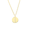 Diamond Organic Shape Medallion Necklace
