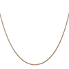 14K Rose Gold 1.0mm Spiga Chain