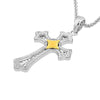 Diamond Shaped Fleur De Lis Cross