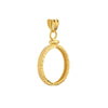 Australian Kangaroo 1/4 Oz Diamond Cut Bezel