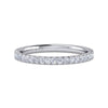 White Plated Alloy Matching Wedding Band