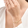Octagon Clasp Paper Clip Bracelet