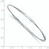 Sterling Silver RH-plated Polished Twisted Bangle