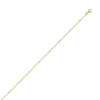 0.95mm Two-Tone Barrel Saturn Chain with Lobster Lock